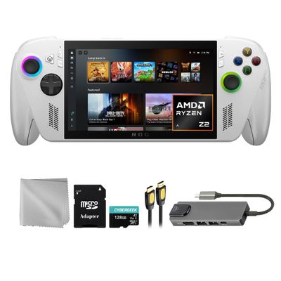 ASUS ROG Xbox-Ally 1TB SSD AMD Ryzen Z2 A CPU Gaming Handheld 7-inch Touchscreen 120Hz, Mytrix Hub, 128GB MicroSD Card, 4 Accessories: 5 in 1 Bundle