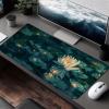 Mouse Pad Flower Gaming Mouse Pad Black Computer Desk Mat Keyboard Mat with Stitched Edges Waterproof Anti-Slip Rubber Base Smooth Surface PC for Home Office Accessories 40x16x0.12inch PjY6366 0-0 view 3