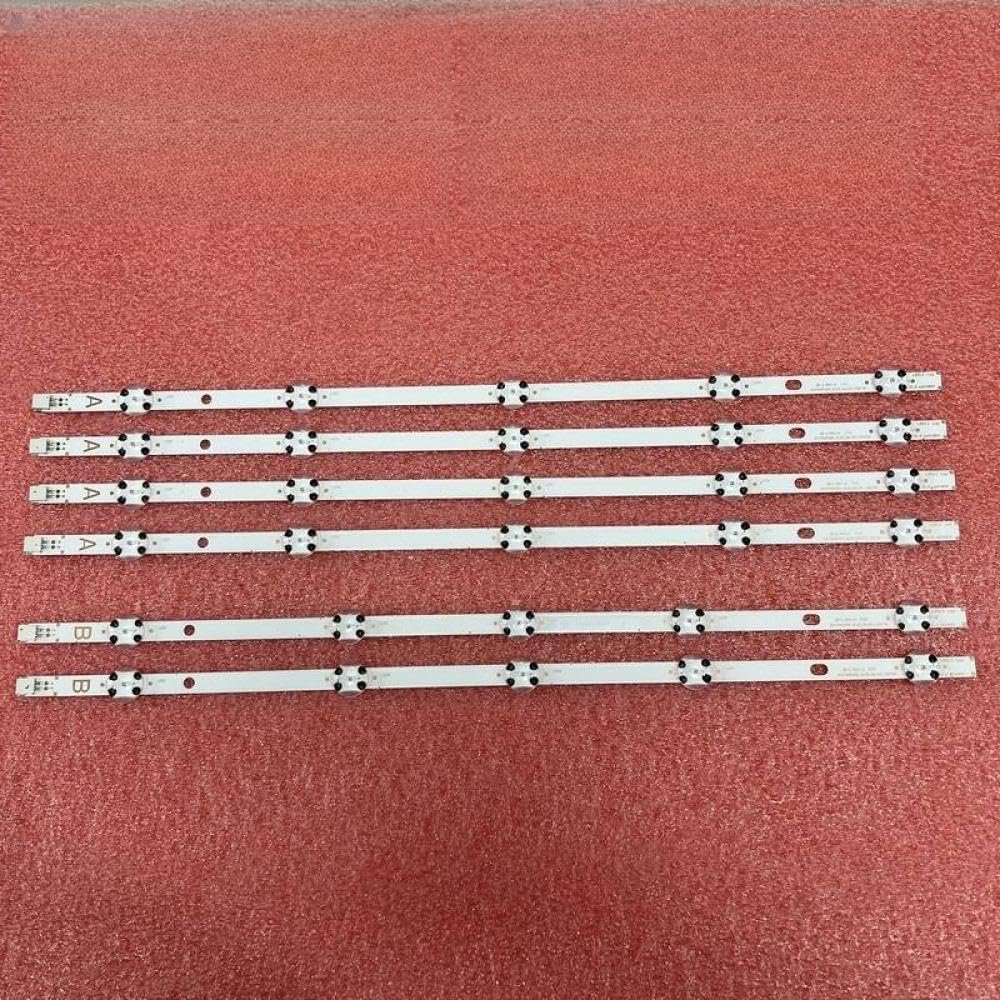 WbeSA LED Backlight Strip Compatible with 49HB6W62 LT-49C770 LT-49C790 490DRT VNB A/B-Type 49HE4000 49L3753DB TV Models Replacement Part(6 PCS Set for 1 TV)