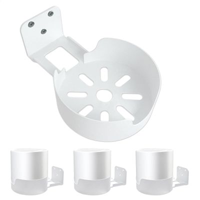 3 Pack Upgraded Wall Mount Bracket for Tp-Link Deco X55, X55 Pro, X20, X50, X60 Mesh WiFi System, Sturdy Metal Made Holder Stand Bracket Shelf with Cable Organizer, Space Saving (White)