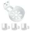 3 Pack Upgraded Wall Mount Bracket for Tp-Link Deco X55, X55 Pro, X20, X50, X60 Mesh WiFi System, Sturdy Metal Made Holder Stand Bracket Shelf with Cable Organizer, Space Saving (White) view 1