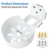 3 Pack Upgraded Wall Mount Bracket for Tp-Link Deco X55, X55 Pro, X20, X50, X60 Mesh WiFi System, Sturdy Metal Made Holder Stand Bracket Shelf with Cable Organizer, Space Saving (White) view 2