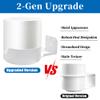 3 Pack Upgraded Wall Mount Bracket for Tp-Link Deco X55, X55 Pro, X20, X50, X60 Mesh WiFi System, Sturdy Metal Made Holder Stand Bracket Shelf with Cable Organizer, Space Saving (White) view 4
