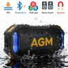 AGM MagROCK Magnetic Portable Speaker Bluetooth 5.3, Stereo Sound, Punchy Bass/TWS Pairing, USB-C, IPX7 Waterproof, LED Light, Compact Wireless Speakers for Outdoors/Party/Gifts/Holiday/Golf view 3
