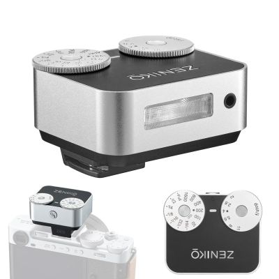 ZENIKO ZA12 Dual-DIAL Camera Flash Speedlite, CCT 6500K200K Small Camera Flash for Fujifilm X-T30 X-T5 Sony ZV-E10 Nikon Panasonic Olympus Ricoh GR3/4 SLR Cameras