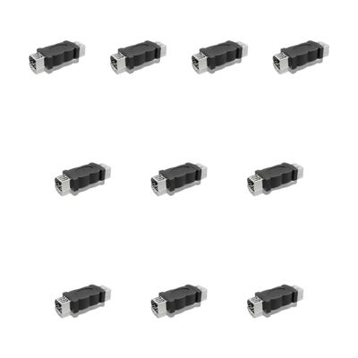 10 Pcs USpB to Firewires IEEE1394 6Pin Female Adaptier Converters for Plugs and Play C0innectivity Supports Both USpB1.1 and USpB2.0