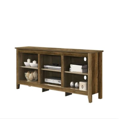 70" W TV Stand with Open Shelves and Cable Management,for The Living Room