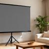 60 inch 16:9 HD 4K Outdoor Projector Screen with Stand Tripod Height Adjustable, for Home Theater Backyard Party Movie Nights view 4