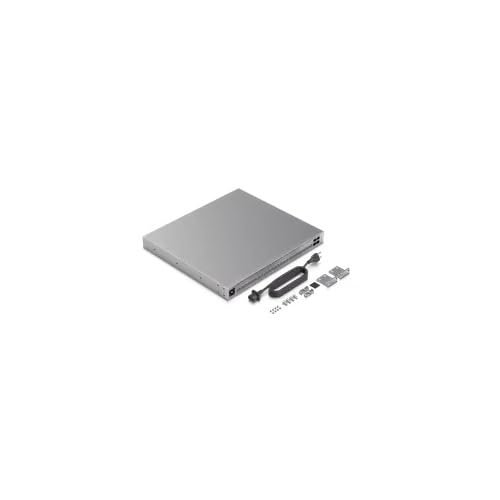 USW-PRO-HD-24-POE Layer 3 Etherlighting Switch, 24 PoE++ Ports, 2.5GbE/10GbE, 600W Power, 1U Rackmount, with Touchscreen Display