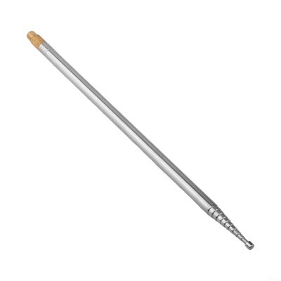 304 Stainless Steel 2.5M Whip Antenna For PAC-12 JPC-7, HF Radio Communication Antenna With 10MM Screw Interface, 10-Section Telescopic Shortwave Antenna(1PCS)
