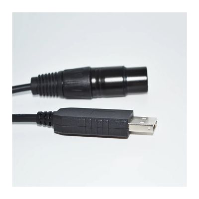 Treayes F&T>D*I USB RS485 to XLR 3P Female Socket DMX512 Cable Fixture QLC Q Light Controller+ Freestyler Stage KABLE(8M,Color C)