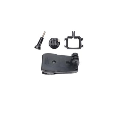 Chuhals for 4in1 Gimbal Camera Sports Backpack Clip Fixed Dual Cold Shoe Ports 360 Degree Rotate Holder for DJI for OSMO for Pocket 3