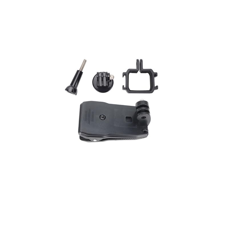 Chuhals for 4in1 Gimbal Camera Sports Backpack Clip Fixed Dual Cold Shoe Ports 360 Degree Rotate Holder for DJI for OSMO for Pocket 3
