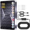 2026 Upgraded Indoor TV Antenna, 3600+ Miles Range HD Digital Antenna for Smart TV, Strongest with Amplified Signal Booster Supports 4K 8K 1080p All TVs- 38FT Coaxial Cable for Local Channels view 1