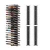 STORICANS Video Game Wall Mount Organizer, 4 Piece Set, 72 Disc Capacity, Multi-Size Slots for PS5/PS4/Xbox/Switch Games, Black (4) view 1