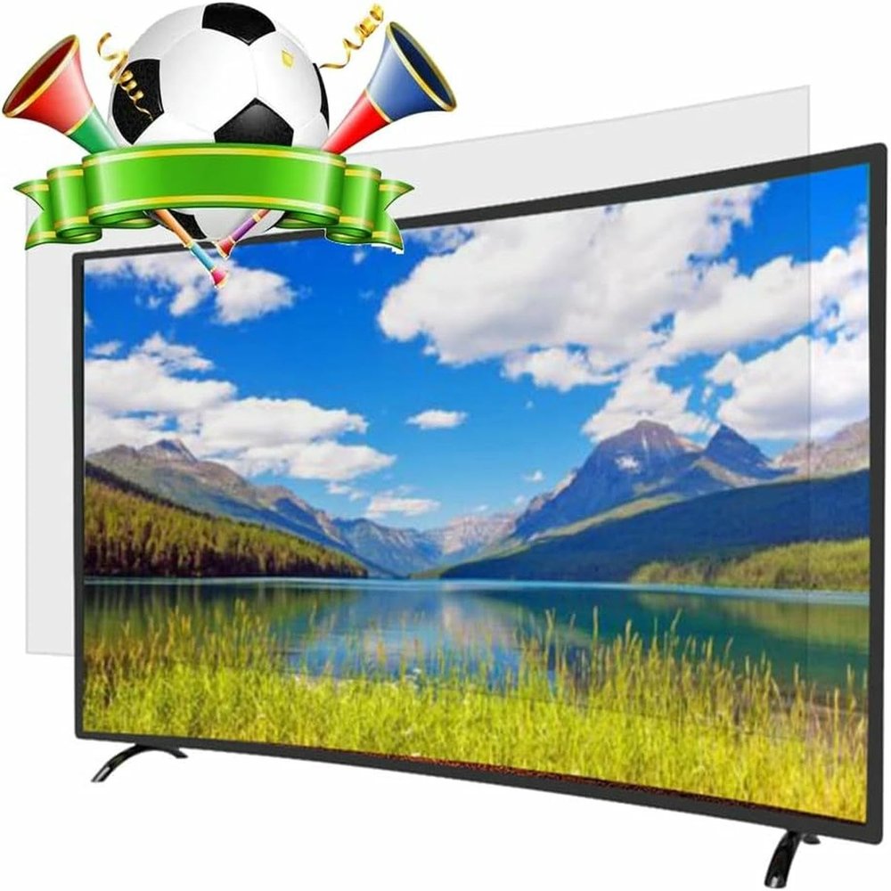 XDRGOOIUY 75-85 Inch TV Screen Protector Frosted Anti Glare Shield Matte Anti UV Filter Monitor Reflection Reducer, for LCD, LED, OLED and QLED 4k HD TV HD