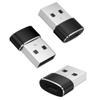 3 Pack USB to USB C Adapter for, Type-C Female to A Male Charger Converter, USB C Adapter for iPhone 17 16 Pro Max 15, iWatch 11 10 Se Ultra 3, iPad, Samsung Galaxy S25 S24, Google Pixel 10 9 (Black) view 1