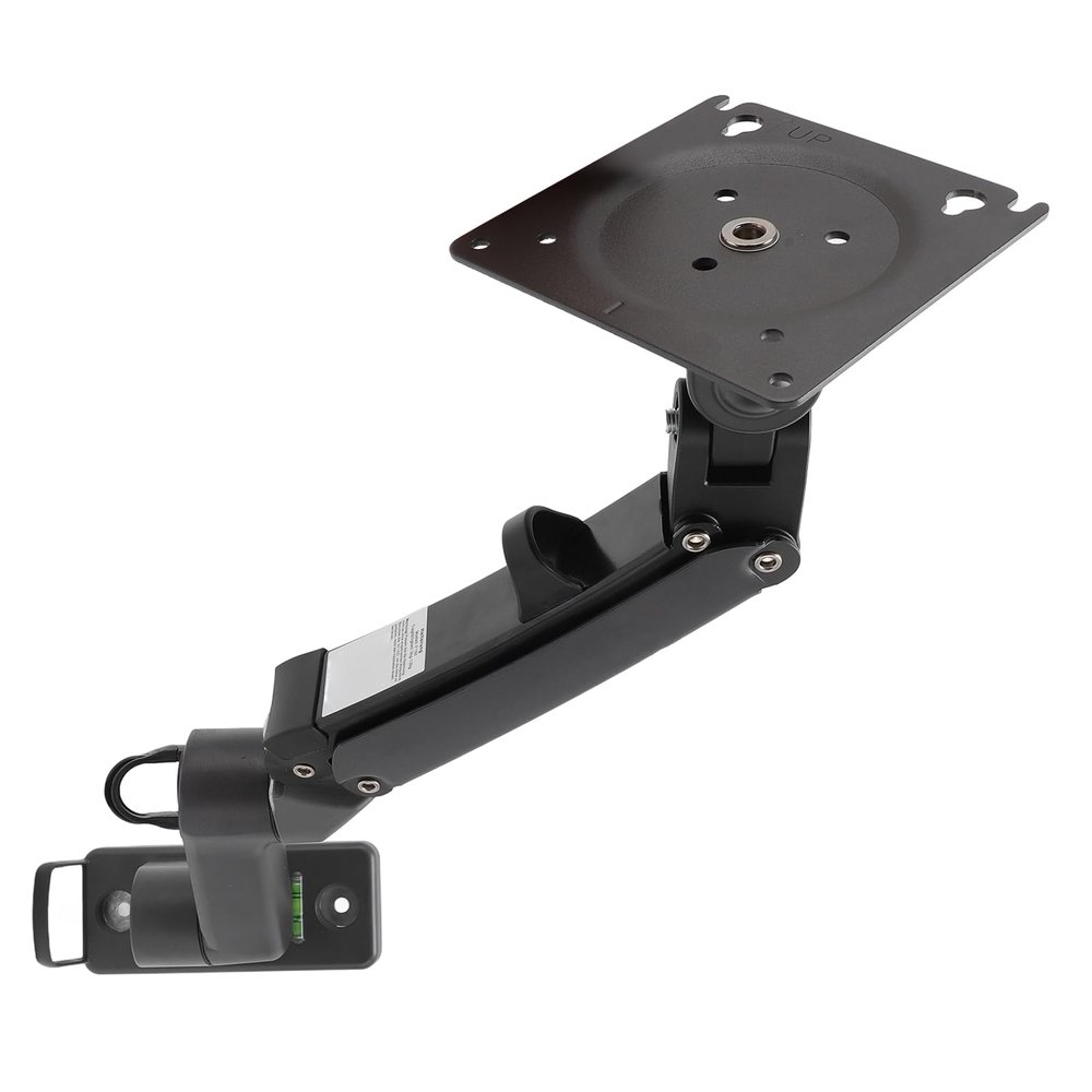 Zunate Computer Screen Wall Mount Bracket 17-35 Inch Adjustable VESA Holder Gaming Work Studio Setup Cable Management Holes Aluminum Alloy Steel Plate