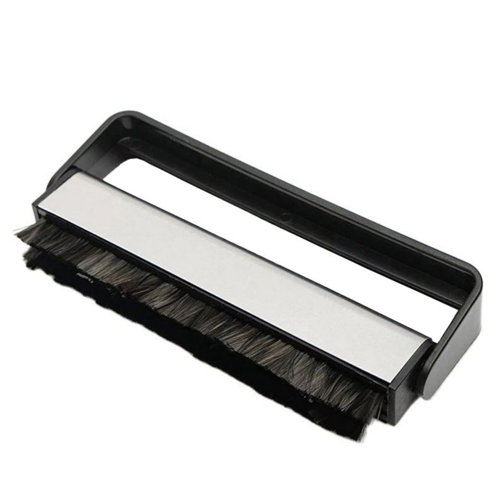 RSHuiOUXX Carbon Fibers Vinyls Record Brush Antistatic Ergonomic Handle for DVDs