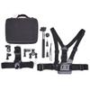 12 in 1 Action Camera Tool Kit | Chest/Helmet/Cycling Mounts | Universal Accessory Set for Outdoor Sports/Vlogging/Cycling | Selfie Stick & Case Included view 1