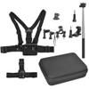 12 in 1 Action Camera Tool Kit | Chest/Helmet/Cycling Mounts | Universal Accessory Set for Outdoor Sports/Vlogging/Cycling | Selfie Stick & Case Included view 4