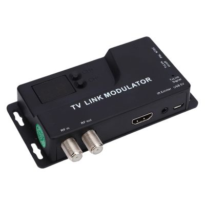 Zunate RF Modulator, 471.25MHz885.25MHz 1080P HD Coaxial Converter Supports NTSC PAL Formats HDMI 1.4 to RF Adapter for TV Game Console Satellite Box DVD PC