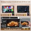 [4+128G] Android 15 Car Stereo for Honda Fit 2014-2018, Hikity 9'' in-Cell Touch Screen Honda Fit Radio Wireless Carplay Android Auto 5G WiFi/Bluetooth/Mirror Link, GPS SWC FM/RDS/EQ Backup Cam+Mic view 4