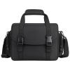 boxoon Black Single Shoulder Camera Backpack Nylon Waterproof, Dividers Adjustable Fits 1 DSLR Camera 2 Lenses, Pockets Multiple with view 1