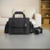 boxoon Black Single Shoulder Camera Backpack Nylon Waterproof, Dividers Adjustable Fits 1 DSLR Camera 2 Lenses, Pockets Multiple with view 2