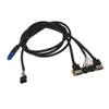 60cm Front for Case Panel Usb3.0+usb3.0 High Definition Port I/o Board Internal Cable Line Hub Game Cable view 1