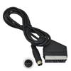 1.8m RGB Scart Cable AV Cord Stable Transmit 20-pin Connector for for NTSC and Plug Black Scart AV Cable Lead view 1