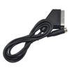 1.8m RGB Scart Cable AV Cord Stable Transmit 20-pin Connector for for NTSC and Plug Black Scart AV Cable Lead view 4