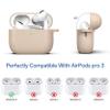 Meliya for AirPods Pro 3 Case 2025 with Cleaner Kit, Soft Silicone Protective Case for Apple AirPods Pro 3rd Generation with Keychain & Lanyard for Women Men (Milk Tea, Airpods Pro 3 2025) view 2