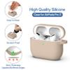 Meliya for AirPods Pro 3 Case 2025 with Cleaner Kit, Soft Silicone Protective Case for Apple AirPods Pro 3rd Generation with Keychain & Lanyard for Women Men (Milk Tea, Airpods Pro 3 2025) view 3
