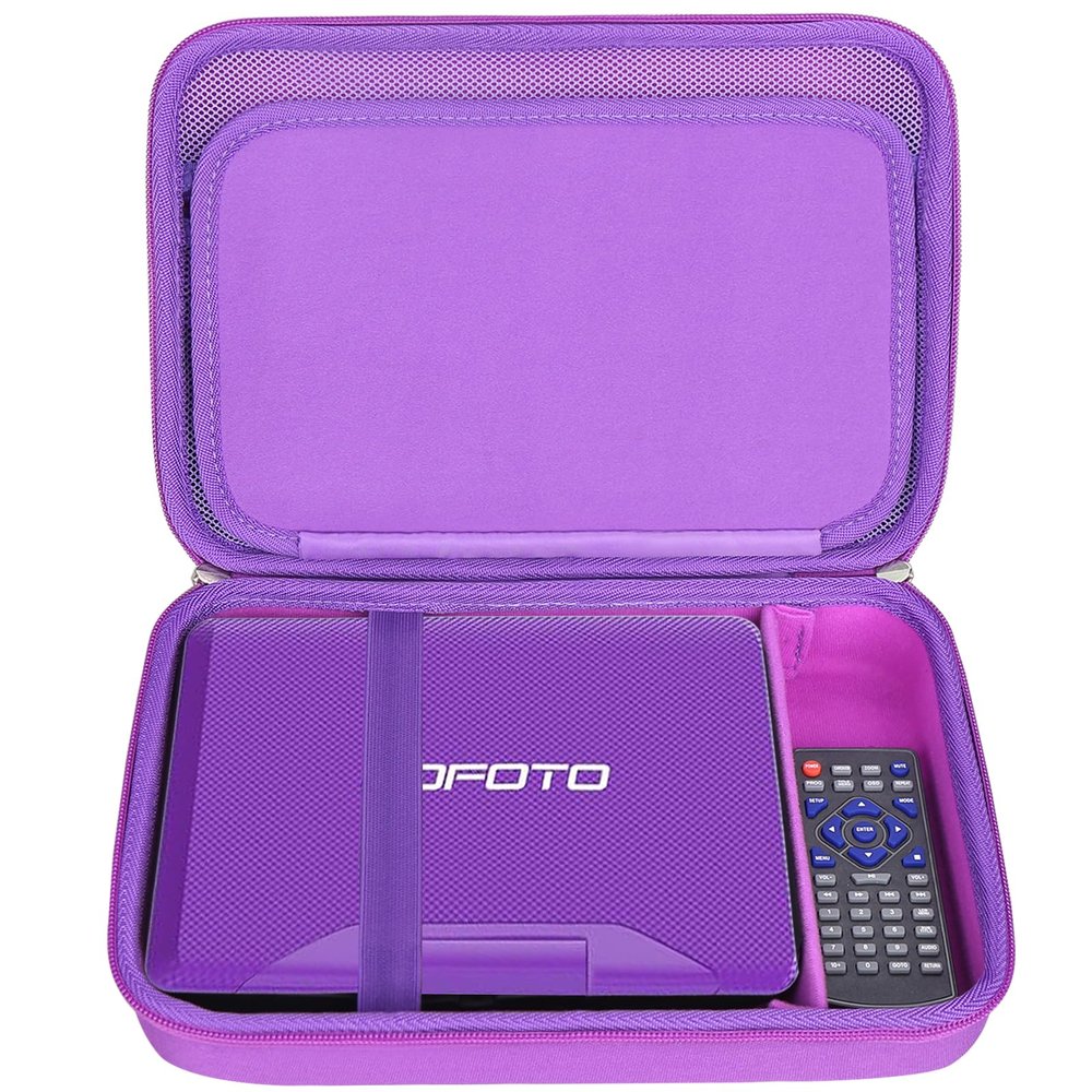 Hard Storage Case Compatible with pofoto 9.5" / YOTON 9.5" / WONNIE 9.5" Portable DVD Player, Portable Storage Case for DVD Player, Case Only