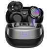 DUSONLAP Sleep Earbuds Bluetooth 5.4 in Ear Light-Weight Headphones, Mini Sleep Headphones Small Design for Side Sleepers, 47H Playtime with Charging Case, Deep Black view 1