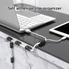 5Pcs Cable Organizers Management Wire Holder Flexible USB Winder Tidy Silicone Clip for Keyboard Earphone Organizers view 2