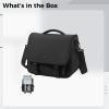 boxoon DSLR Large Camera Shoulder Bag, Oxford Fabric, Adjustable Straps Shoulder, Multiple Compartments, Fits X, Em, and More, for Ideal Photographers view 4