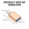 USB C to USB3.0 Adapter Highly Speed Data Transfer Connectors USB C for Smartphones External Device OTG view 2
