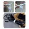 5Pcs Silicone Cable Tie Cord Organizers Straps Reusable Cord Travel Organizers Elastic Wire Travel Cable Management view 2