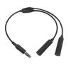 Aviation to U174/U Helicopter Headsets Adapter Communication Cable Double Plugs Converter with view 4