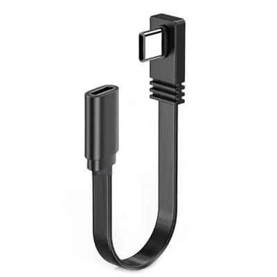 10/20/50cm 90 Degree Charging & Data Sync Extender Cord Wire Type-C Extension Cable USB Male to Female