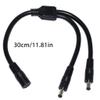 180W DC5525 Power Wire Line Female to 2xMale Connector Splitter Cable Cord for LED Light Fan with 5.5x2.5mm view 2