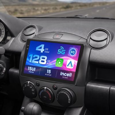 Inefala 4+128G Radio for Mazda 2 2007-2014 Android 15 Stereo