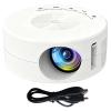 boxoon Portable Projector, Wired Smartphone Sync, 14-100 Inch Display, Led, Built-In Speaker, 4.3 X 1.9 In, White view 1