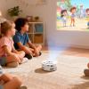 boxoon Portable Projector, Wired Smartphone Sync, 14-100 Inch Display, Led, Built-In Speaker, 4.3 X 1.9 In, White view 2