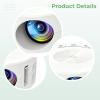 boxoon Portable Projector, Wired Smartphone Sync, 14-100 Inch Display, Led, Built-In Speaker, 4.3 X 1.9 In, White view 3