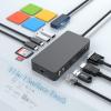 for Microsoft Surface Dock Triple Displays HDMI+VGA, 11 in 1 Surface pro Docking Station for Surface Pro 10/9/8/X/7/6/5/4,Surface Laptop 6/5/4/3/2, Surface Book (HDMI VGA Ethernet SD/TF Audio 5*USB) view 1