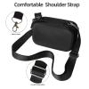 Camera Case for Canon Powershot V1: Durable 1680D Nylon & Shockproof Hard Shell Protective Design for 4K 5K Video Camera - with 2 Straps & Mesh Pocket for Travel Storage & Daily Photography, Black view 3