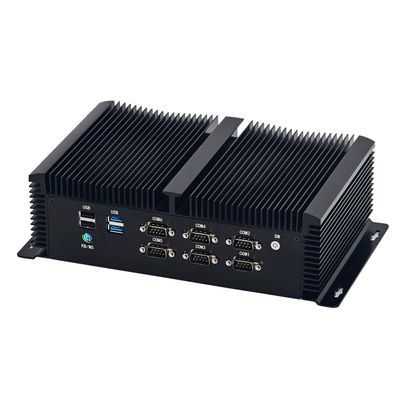 ANDAQI Fanless Industrial Computer, IPC, Mini PC, I7 10870H 10875H 10850H, IM11, 6 x COM, PS/2, 4 x USB3, 4 x USB2.0, GPIO, 2 x LAN, 3 x HDMI, 16G RAM 128G SSD 1TB HDD